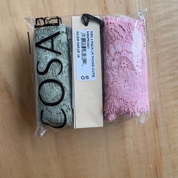 COSABELLA Cutie Low Rise Thong 3 Pack Made In Italy  O/S fits petite to medium - Picture 2 of 4
